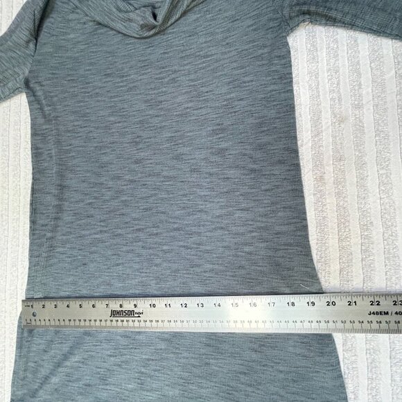 Anthropologie Pure + Good Womens Medium Cowl Neck Jersey Knit Tunic Top Gray - Picture 8 of 9